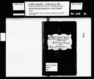 Revisionsheft zu den Strafbüchern der Kapitulanten und Mannschaften der 9., 10., 11. und 12. Kompanie 1892-1894