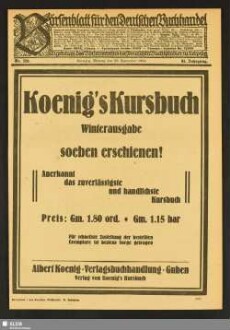 Börsenblatt für den deutschen Buchhandel : bbb ; Fachzeitschr. für Verlagswesen u. Buchhandel