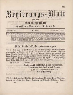 97. Ministerial-Bekanntmachung, den Wechsel in der Haupt-Agentur der Londoner Phoenix Feuer-Assekuranz-Societät betreffend