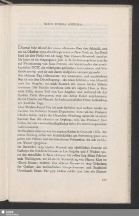 Noch Einmal Amerika