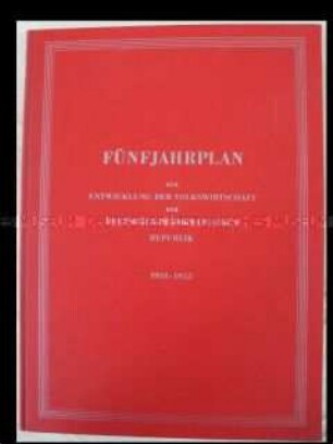 Sonderdruck des Fünfjahrplans