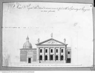 Rom, Fassade der Dogana an der Piazza del Popolo