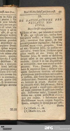 [Meditatio XI. bis XX.]