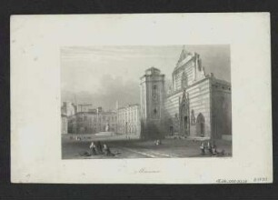 Ansicht der Kathedrale Maria Santissima Assunta in Messina, Stahlstich, um 1860 : Payne, Albert Henry : Messina / A. H. Payne sc.. - [S.l.] , [um 1860]. - 1 Kunstbl. : Stahlst. ; 14 x 9 cm