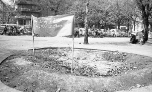 Vernachlässigter Stephanplatz hinter der Hauptpost.