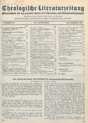 801-814 Das ʺRecht der Gnadeʺ als Grundlage des ökumenischen Kirchenrechts