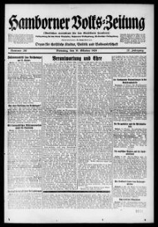 Hamborner Volks-Zeitung. 1911-1929