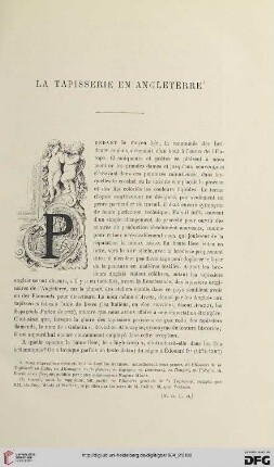 2. Pér. 30.1884: La tapisserie en Angleterre