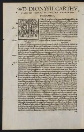 D. Dionysii Carthusiani In Ionam Prophetam Enarratio.