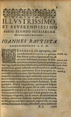 Disputationes Roberti Bellarmini Societatis Iesv, De Controversiis Christianae Fidei, Adversvs huivs temporis Haereticos : Tribus Tomis comprehensae, 2,[6]. In ... Secundum Tomum Controversiarum Triplex Index