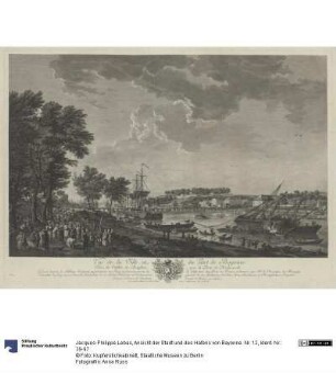 Ansicht der Stadt und des Hafens von Bayonne. Nr. 12