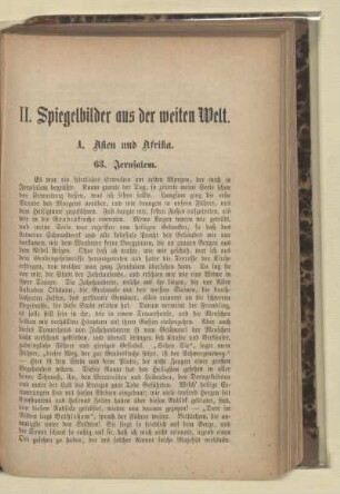 II. Spiegelbilder aus der weiten Welt