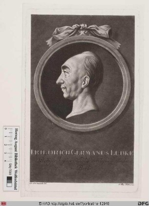 Bildnis Friedrich Germanus Lüdke