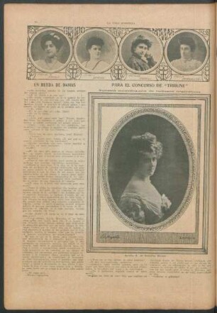 Para el concurso de "Tribune" - Nuestra contribución de bellezas argentinas : Aurelia S. de González Moreno
