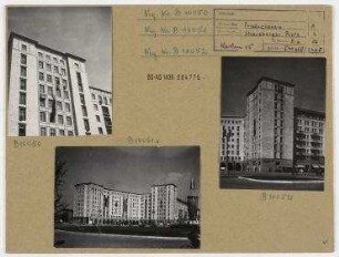 Straßenansichten. Berlin, Friedrichshain, Karl-Marx-Allee (vor 1961 Stalinallee)/ Strausberger Platz