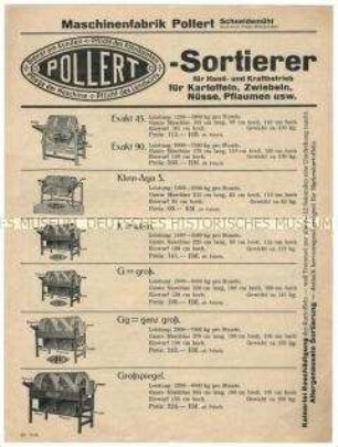 Sortier- und -waschmaschinen für Kartoffel, Zwiebeln, Nüsse usw.