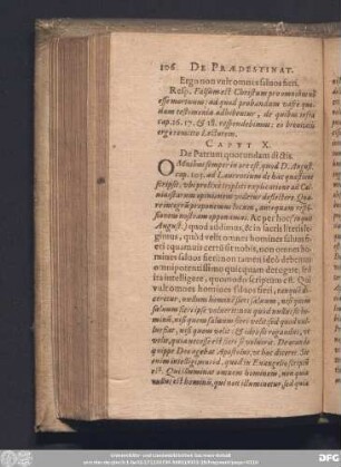 Caput X. De Patrum quorundam dictis.