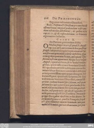 Caput X. De Patrum quorundam dictis.