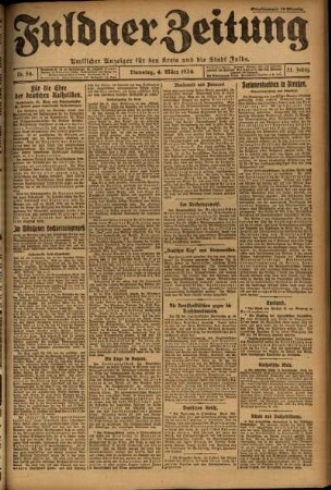 Ausgabe vom Dienstag, den 04. März 1924.