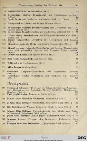 Druckgraphik (Nr. 736-766)