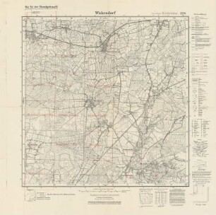 2226 Wakendorf, Meßtischblatt (4cm - Karte)
