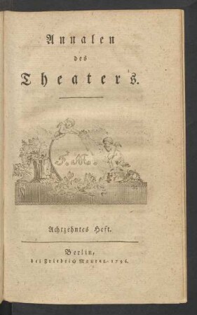 Heft 18(1796): Annalen des Theaters