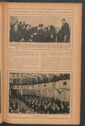 Partido socialista.- El Congreso Nacional Extraordinario