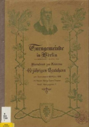 Turngemeinde in Berlin e.V. : Bierabend zur Feier des 60jährigen Bestehens am Sonnabend, 28. März 1908
