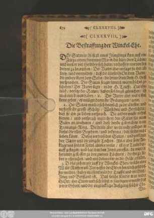 (CLXXXVIII.) Die Bestraffung der Winckel-Ehe.