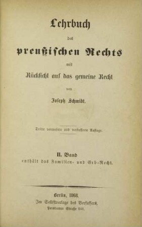 Bd. 2: Familien- und Erb-Recht