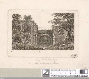 [Burg Württemberg] : [Haupt-Eingang von In[n]en]