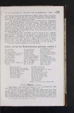 Lieder, die bei der Bummelramme gesungen werden