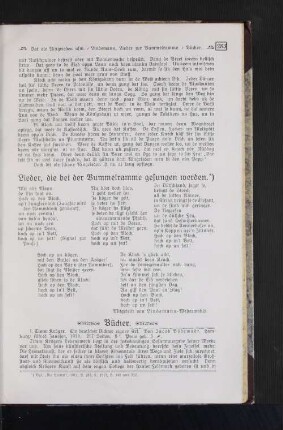 Lieder, die bei der Bummelramme gesungen werden