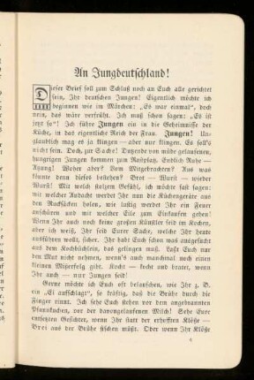 An Jungdeutschland!