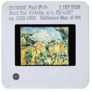 Cézanne, Mont Sainte-Victoire (Serie),Cézanne, Mont Sainte-Victoire vom Bibémus Steinbruch gesehen