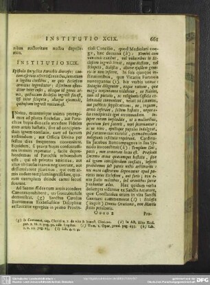 Institutio XCIX. Epistola Encyclica Parochis dioecesis