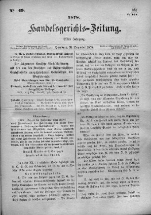 No. 49. 31. Dezember 1878