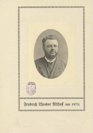 Friedrich Theodor Althoff (um 1875)