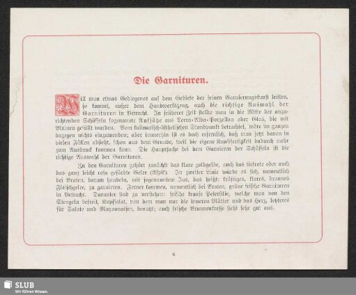 Die Garnituren