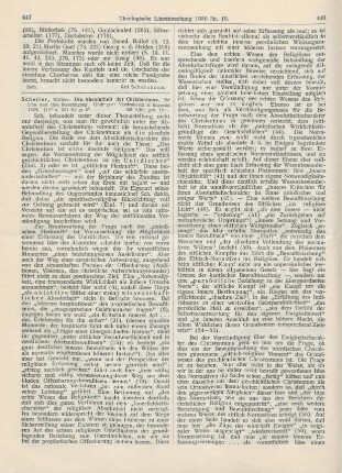 447-450 [Rezension] Scheller, Walther, Die Absolutheit des Christentums