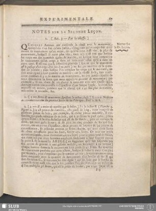 Notes Sur La Seconde Leçon