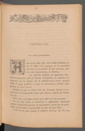 Capítulo XXI - Por orden gubernativa