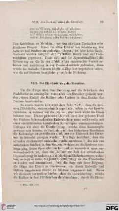 VIII: Die Einwanderung der Etrusker