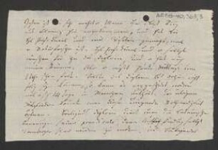 Brief von David Heinrich Hoppe an Unbekannt