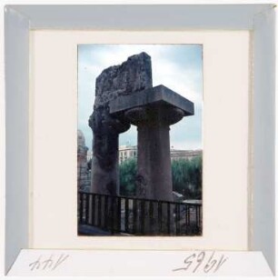 Syrakus: Zwei Säulen des Apollo-Tempels (Foto 1965)