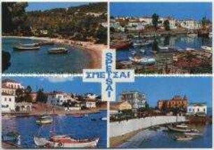 Ansichten der griechischen Insel Spetses