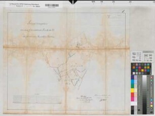 Neuahlen (Ahlen) Bauerschaft Hallene Grube Elise Lageplan 1881 1 : 2500 50 x 61 kol. Zeichnung Bergämter Nr. 5366