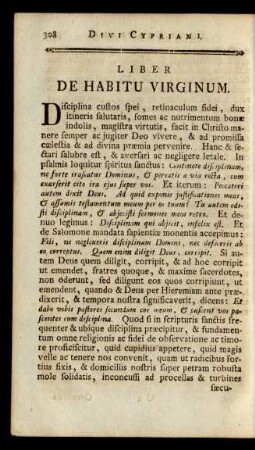 Liber De Habitu Virginum