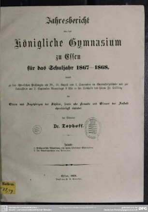 Mathematische Abhandlung
