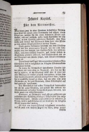 Zehntes Kapitel. Für den Rittmeister